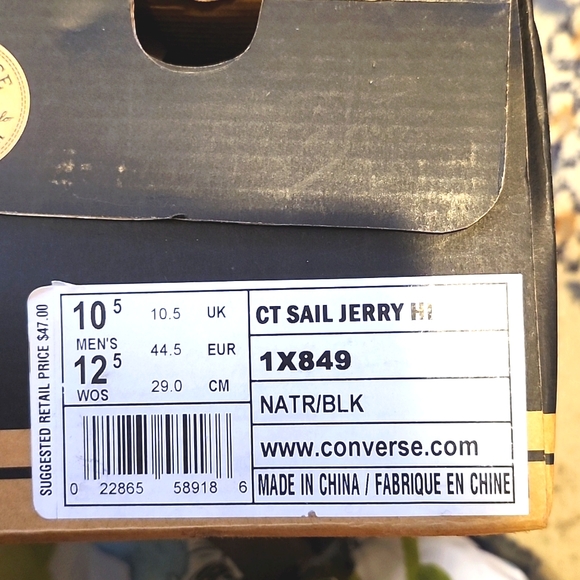NIB Converse Hip Hop Series & CT Hi "Sail Jerry", Men's Size 10.5, Women's 12.5 - Picture 11 of 14